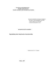 Pagrindinių teisės šakų bendra charakteristika