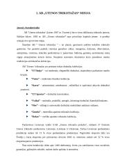 Perspektyvų tyrimas AB "Utenos trikotažas" 2 puslapis