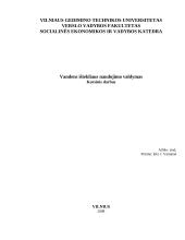 Vandens ištekliaus naudojimo valdymas