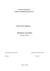 Verslo planas: grožio salonas "Eliza"