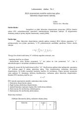 REA matematinio modelio sudarymas pilno faktorinio eksperimento metodu