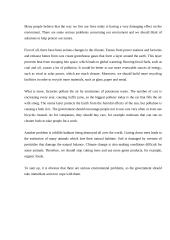 Enviromential issues