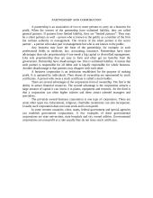 Partnership and corporation