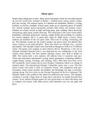 About sport