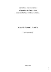 Agresijos raiška šeimoje