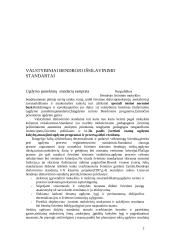 Bendri kūno kultūros išsilavinimo standartai 2 puslapis