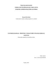 Centrinis bankas (CB) – išimtinis vyriausybės finansų reikalų agentas