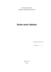 Darbo teisės šaltiniai