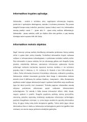 Informatikos mokslo objektas. Informacija ir informacinės sistemos 5 puslapis