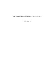 Intelektinės nuosavybės dokumentai