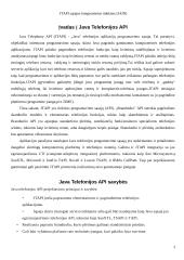 JTAPI sąsajos integruotiems tinklams (JAIN) 3 puslapis