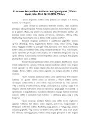 Lietuvos Respublikos kultūros įstatymai 2 puslapis
