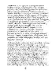 Narkotikai ir narkotikų rūšys