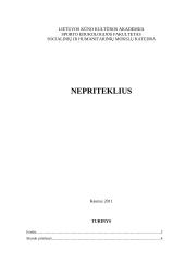 Nepriteklius