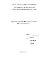 Pagrindinės šiuolaikinės ekonominės mokyklos