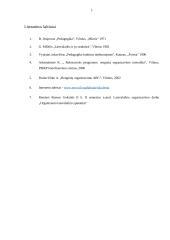 Pedagoginiai reikalavimai laisvalaikio organizavimui 19 puslapis