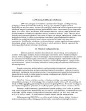 Pedagogų, organizuojančių papildomą ugdymą, kvalifikacija ir galimybės ją tobulinti 15 puslapis