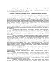 Pedagogų, organizuojančių papildomą ugdymą, kvalifikacija ir galimybės ją tobulinti 9 puslapis