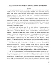 Skatinimų ir bausmių problema šių dienų teorijoje ir praktikoje