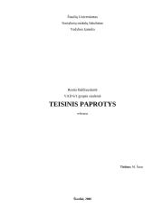 Teisinis paprotys
