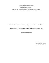 Vadovo ir pavaldinio bendravimo etiketas