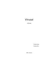 Virusų savybės, kilmė bei struktūra