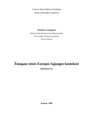 Žmogaus teisės Europos Sąjungos kontekste