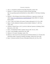 Barkliškojo (G. Berkeley) idealizmo pagrindimas H. Robinsono percepcijos teorijoje 12 puslapis