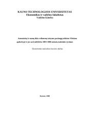 Statistinis tyrimas: asmeninių ir namų ūkio reikmenų taisymo paslaugų teikimo Vilniaus apskrityje ir jos savivaldybėse 2001-2006