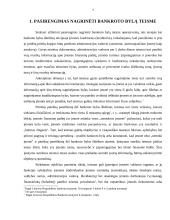 Teisminė bankroto bylų nagrinėjimo procedūra 3 puslapis