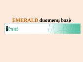 Emerald duomenų bazė 2 puslapis