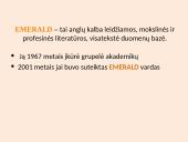 Emerald duomenų bazė 3 puslapis