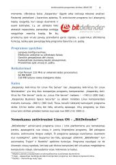 Antivirusinės programos skirtos LINUX 4 puslapis