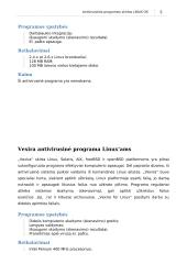 Antivirusinės programos skirtos LINUX 5 puslapis