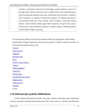 Informacijos paieška. Programa Internet Explorer 14 puslapis