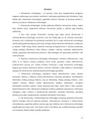 Informacinių technologijų svarba ir ypatumai viešajame administravime 12 puslapis
