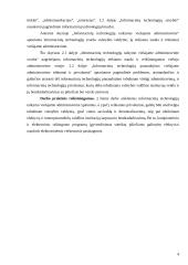 Informacinių technologijų svarba ir ypatumai viešajame administravime 4 puslapis