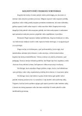 Kognityvinė ir bihevioristinė psichologija 5 puslapis