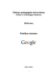 Paieškos sistemos Google