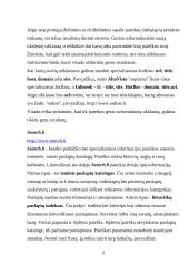 Paieškos sistemos Google 8 puslapis