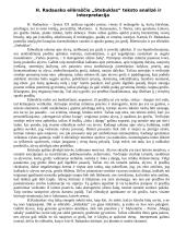 H. Radausko eilėraščio „Stebuklas“ teksto analizė ir interpretacija