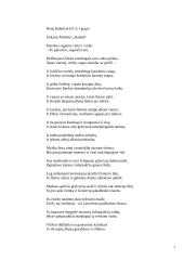 O. Milašius "Baladė"