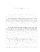 Mano didžiausios gyvenimo vertybės