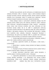 Europos Sąjungos institucijos ir jų aprašymai 3 puslapis