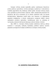 Europos Sąjungos institucijos ir jų aprašymai 6 puslapis