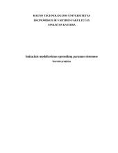 Imitacinis modeliavimas sprendimų paramos sistemose