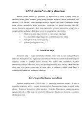 Įmonės investicijų planavimas: UAB "Varžtas" 9 puslapis
