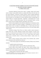 Lietuvos Respublikos (LR) politinė sistema 3 puslapis