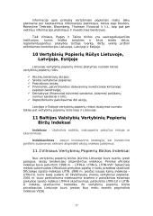 Lietuvos, Latvijos ir Estijos vertybinių popierių biržų palyginamoji analizė 17 puslapis