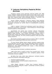 Lietuvos, Latvijos ir Estijos vertybinių popierių biržų palyginamoji analizė 5 puslapis